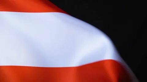 Austria Flag Flapping Stock Footage 118967229