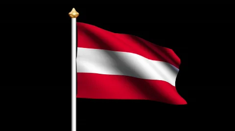 Austria flag Video stock 557137