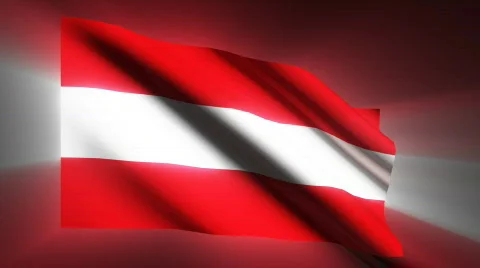 Austria Flag Stock Footage 872926