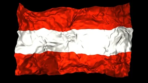 Austria flag Stock Footage 110741448