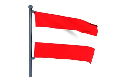 Austria Flag Stock Footage 150195188