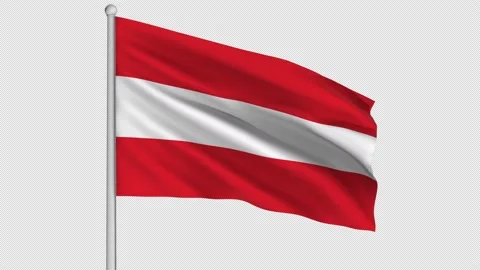 Austria Flag Video stock 207781199