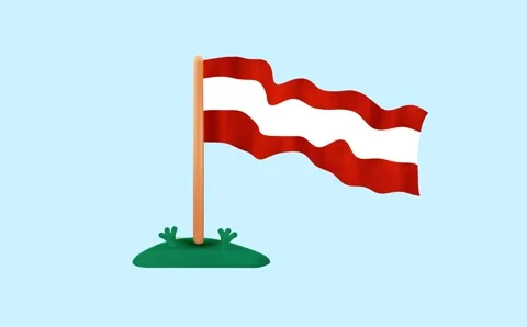 Austria flag Stock Footage 275605300