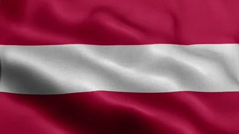 Austria flag Front Stock Footage 318662306