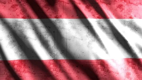 Austria Flag Grunge Stock Footage 123706223