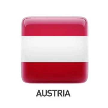 Austria Flag Icon Stock Illustration