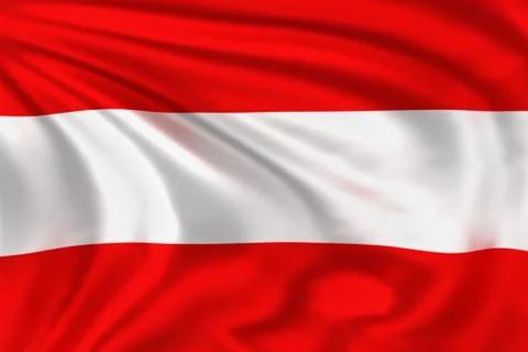 Austria Flag Illustrazione stock