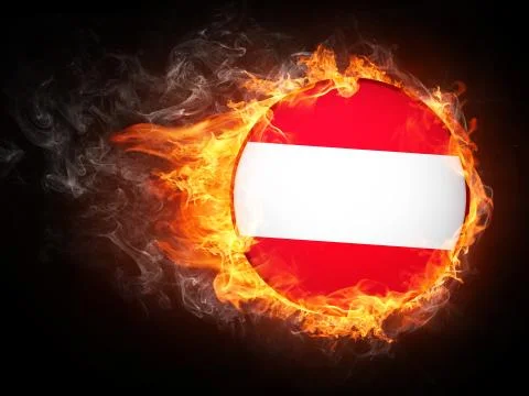 Austria Flag Stock Illustration