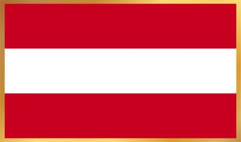 Austria Flag Illustration Stock Illustration