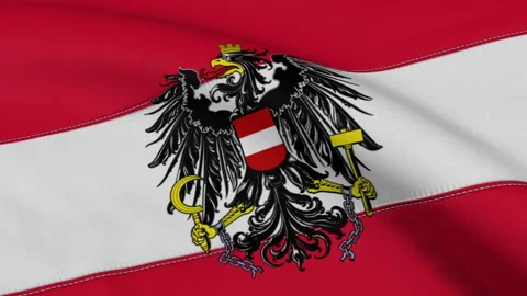 Austria Flag Loop Stock Footage 241238926