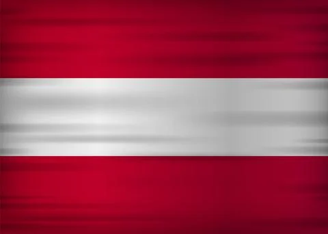 Austria flag realistic flag. Made in Austria. Vector illustration. Stock Illustration