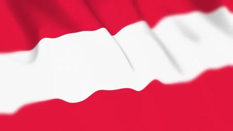 Austria Flag Seamless Loop 4k 60fps on Sky Background Stock Footage 340342348