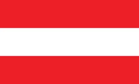 Austria flag. Simple vector. National flag of Austria Stock Illustration
