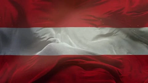 Austria. Flag - Slow Motion Cloth Animation -3D Rendering 스톡 동영상 281022659