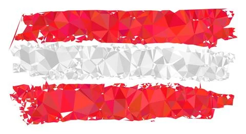 Austria Flag Triangle Filled Icon Illustrazione stock