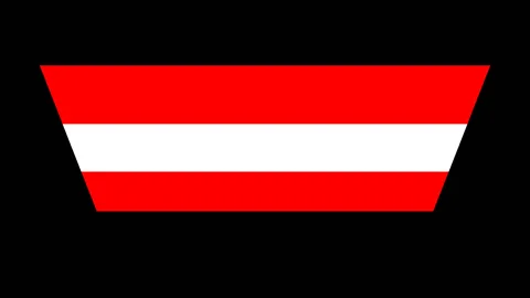 Austria flag turning vertically Stock Footage 88450374