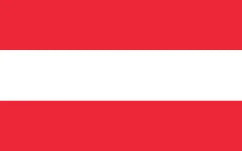 Austria flag vector graphic. Rectangle Austrian flag illustration. Austria co Stock Illustration