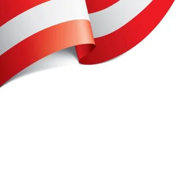 Austria flag, vector illustration on a white background Stock Illustration