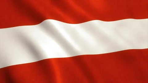 Austria Flag - Vienna Stock Illustration