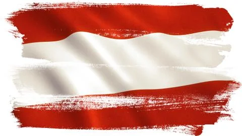 Austria Flag - Vienna Stock Illustration