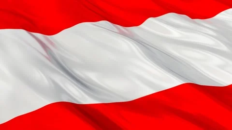 Austria flag waving Seamless Vídeo Stock 48660246