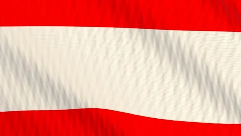 Austria flag waving white background loop 스톡 동영상 342956527