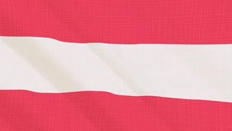 Austria flag waving in the wind. Icon in the frame. Animation loop Video stock 83795810