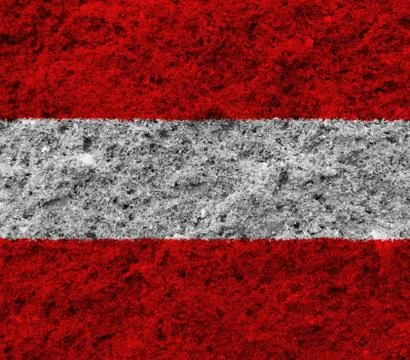 Austria flag on white background Stock Illustration