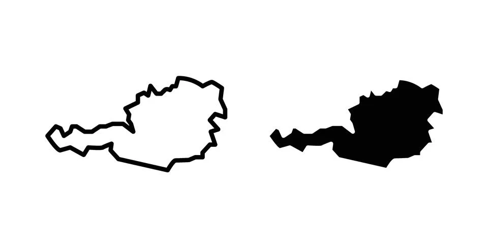 Austria icon design. Simple Vector illustrations.. 스톡 일러스트