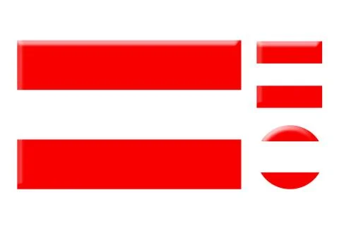 Austria icons set Stock Illustration