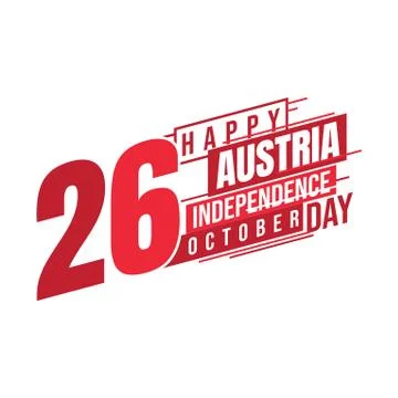 Austria Independence Day Stock Illustration