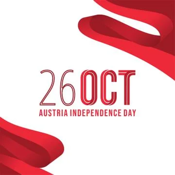Austria Independence Day Stock Illustration