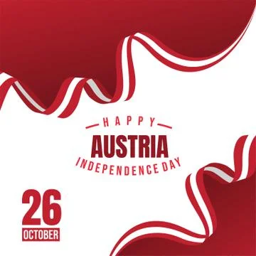 Austria Independence Day Stock Illustration