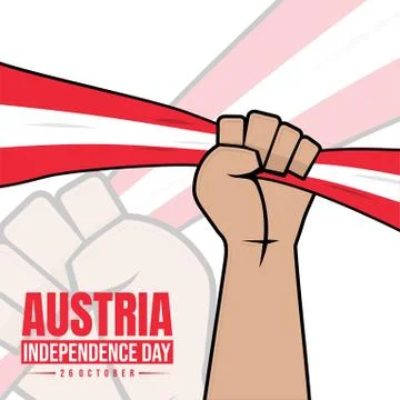 Austria Independence Day Stock Illustration
