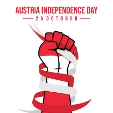 Austria Independence Day Stock Illustration