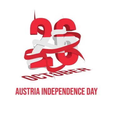Austria Independence Day Stock Illustration