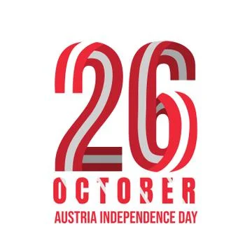 Austria Independence Day Stock Illustration