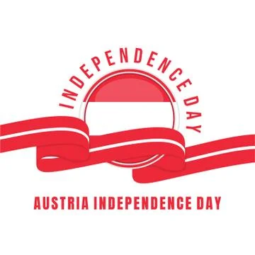Austria Independence Day Stock Illustration
