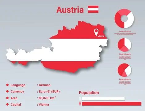 Austria Infographic Stock Illustration