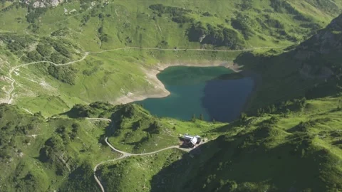 Austria, lake Formarin, source of Lech river Video stock 196179983