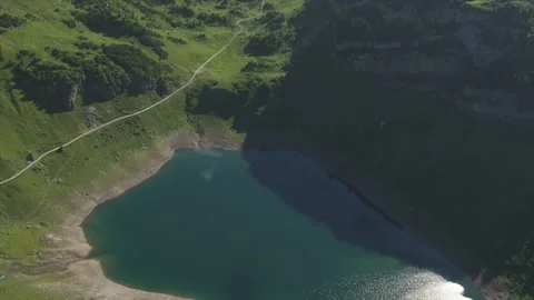 Austria, lake Formarin, upper Lech valley Stock Footage 196179982