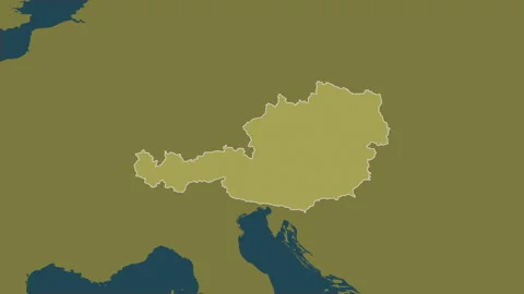Austria map - extract. Border. Pattern. Stock Footage 273510948