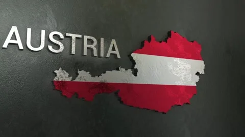 Austria Map Stock Footage 277923261