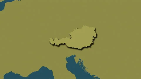 Austria map - glide. Shadow. Pattern. Video stock 147443777