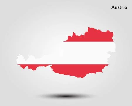 Austria - map Stock Illustration