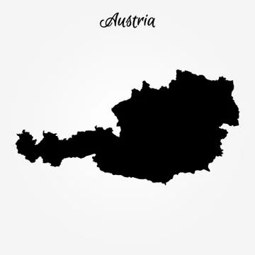 Austria of map Stock Illustration