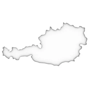 Austria map Stock Photos