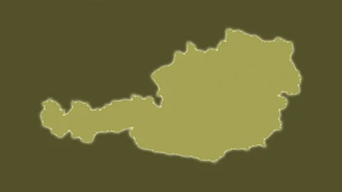 Austria map - solid. Glow. Pattern. Stock Footage 147447475