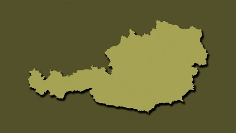 Austria map - solid. Shadow. Pattern. Stock Footage 147447902