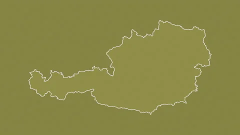 Austria map - zoom. Border. Pattern. Stock Footage 147454631